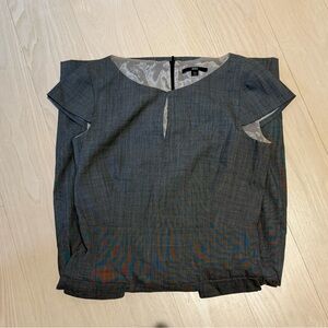 Gray Cap Sleeve Dress